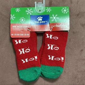 Top Paw Pet Holiday Dog Socks, Small, NWT